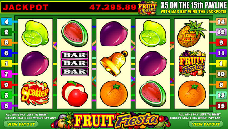 Fruit Fiesta Jackpot Value