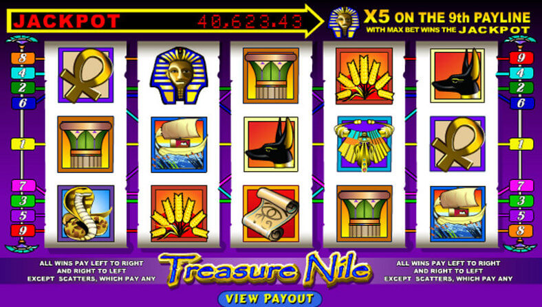 Treasure Nile Jackpot Value