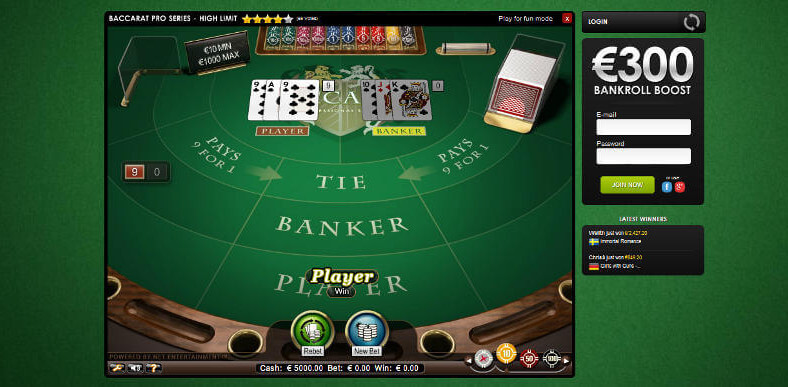 Baccarat Real Money
